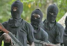Gunmen attack Jos Correctional Centre, Gunmen kill seven in Benue, Bandits kill 2 abducted Kaduna Baptist worshippers, injure 3 others, Gunmen abduct pupils in Edo, Gunmen attack mosque, kill worshippers, abduct seven in Niger, Gunmen abduct two girls, steal mother's car in Akure, Gunmen attack Correctional Centre in Oyo, free inmates, Police confirm abduction of 13 passengers in Niger, Gunmen attack traditional rulers in Imo, two confirmed dead, Gunmen attack police station, Gunmen attack UNIZIK teaching hospital, raze DSS, FRSC offices in Nnewi, Gunmen kidnap AAUA lecturer in Ondo, demand 10m ransom, Gunmen abduct varsity professor, Armed robbers raid bank, kill police officer in Osun, Gunmen abduct intending couple in Ekiti, demand N5m ransom, Gunmen kidnap nursing mother, Gunmen kidnap traditional ruler, Over 30 feared killed, gunmen attack Modakeke farmers, Gunmen kill commissioner's wife, abduct Ibadan village head, Gunmen attack Imo lawmaker’s, Gunmen attack Plateau communities, Gunmen abduct reverend sister, kill 51 in Zamfara, Gunmen kill in Igangan, Assailants attack police station, Bandits kill in Kebbi, attack Delta police station, attack Delta patrol van, Gunmen kill Enugu police, youth leader wife kidnapped, Gunmen kidnap FUNAAB student, Gunmen kill Emir's son, Gunmen kill Catholic priest, bandits kill eight, Gunmen burnt Abia station, attack operatives, in Abia State, killed two officers, burnt down, set ablaze, Gunmen abduct UNIJOS lecturer, University of Jos, kidnap Professor Grace Ayanbimpe and her husbandAssailants attack Anambra CJ, attack former Chief Judge of Anambra State, Anaku and Omor communities, Abia police station ablaze, gunmen set, razed, police station, Bende Local Government, Ika Local Government Area and the Area Command, Etim Ekpo Local Government Area, Akwa Ibom State, killed Akwa Ibom officer, kidnap Deeper Life pastor in church, in Akure, Ondo State,Gunmen abduct church pastor, Gunmen attack Rivers police, Robbers attack bullion van, in Ondo, Akure-Ondo Expressway, Amotekun, Abia State university students abducted by gunmen, report of the attack, kill Solomon Akeweje, abducted the Chairman of Yagba West Local Government, Mr Pius Kolawole, Gunmen kill Kogi commissioner, sign peace deal. FIJ report. terrorists, 65 communities, insurgents, Boko Haram, in Niger State, Peace Deal with Boko Haram, Gunmen abduct AAU don, Prof. Odia, of the Ambrose Alli University (AAU) Ekpoma, at his farm, Edo State, Gunmen kill Customs operatives, in Rivers State, Gunmen kidnap in Ekiti, Erijiyan-Ekiti, kidnap Local Government supervisor, Zamfara, Greenfield, three abducted students, found dead