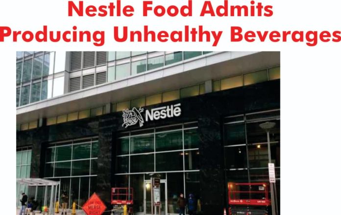 Nestlé unhealthy beverages