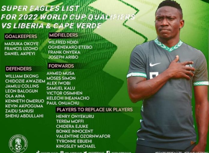 Ahmed Musa lead 28 others